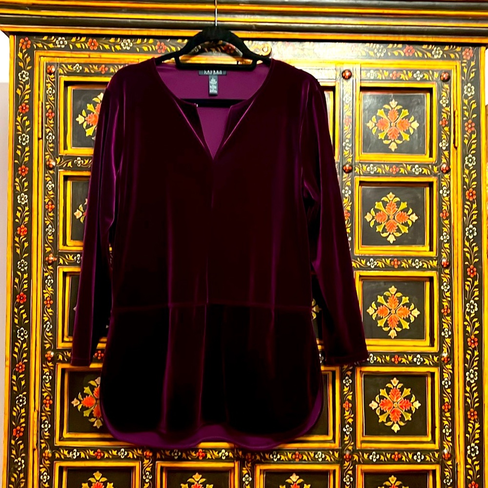 Ralph Lauren Velvet Top Size L